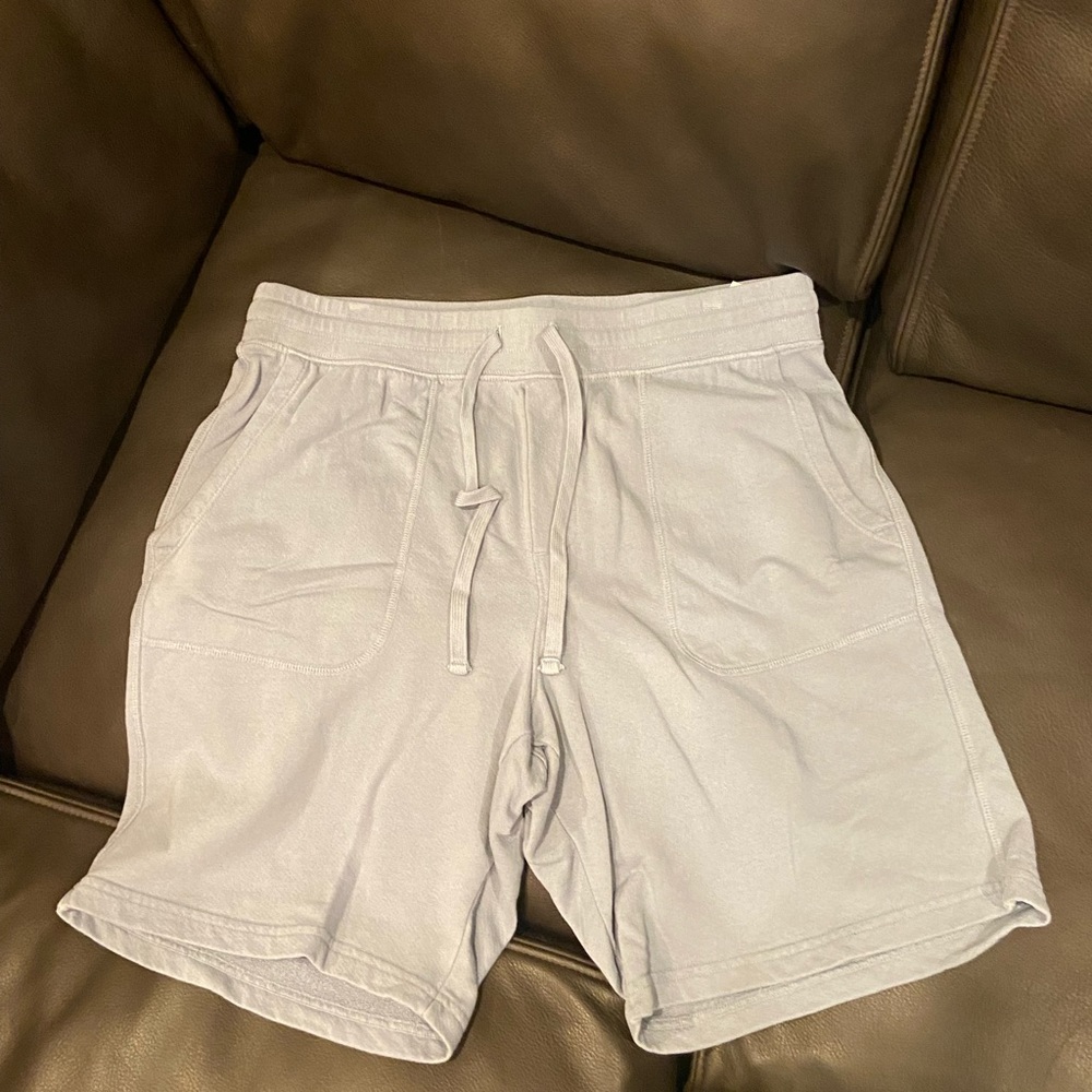 Vince mens light blue sweat short. Mens size large.